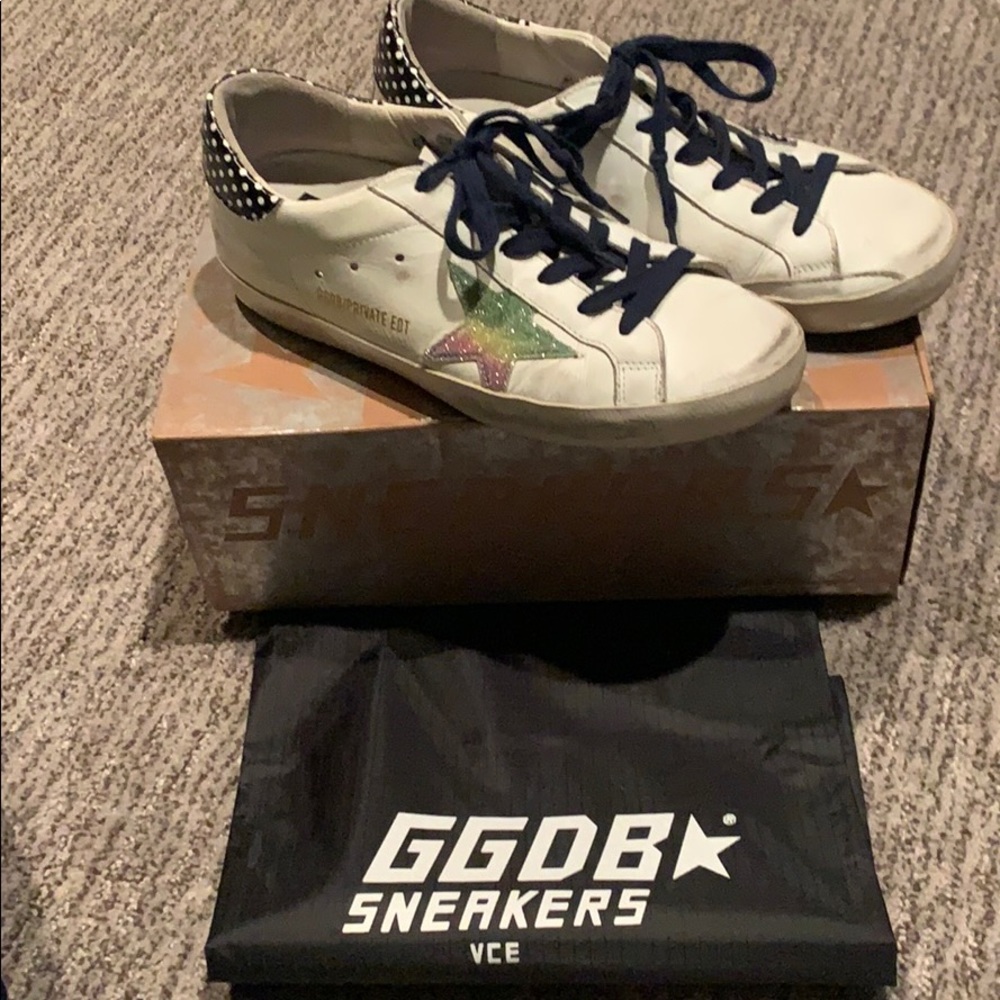 Golden goose Superstar with polka dots 38